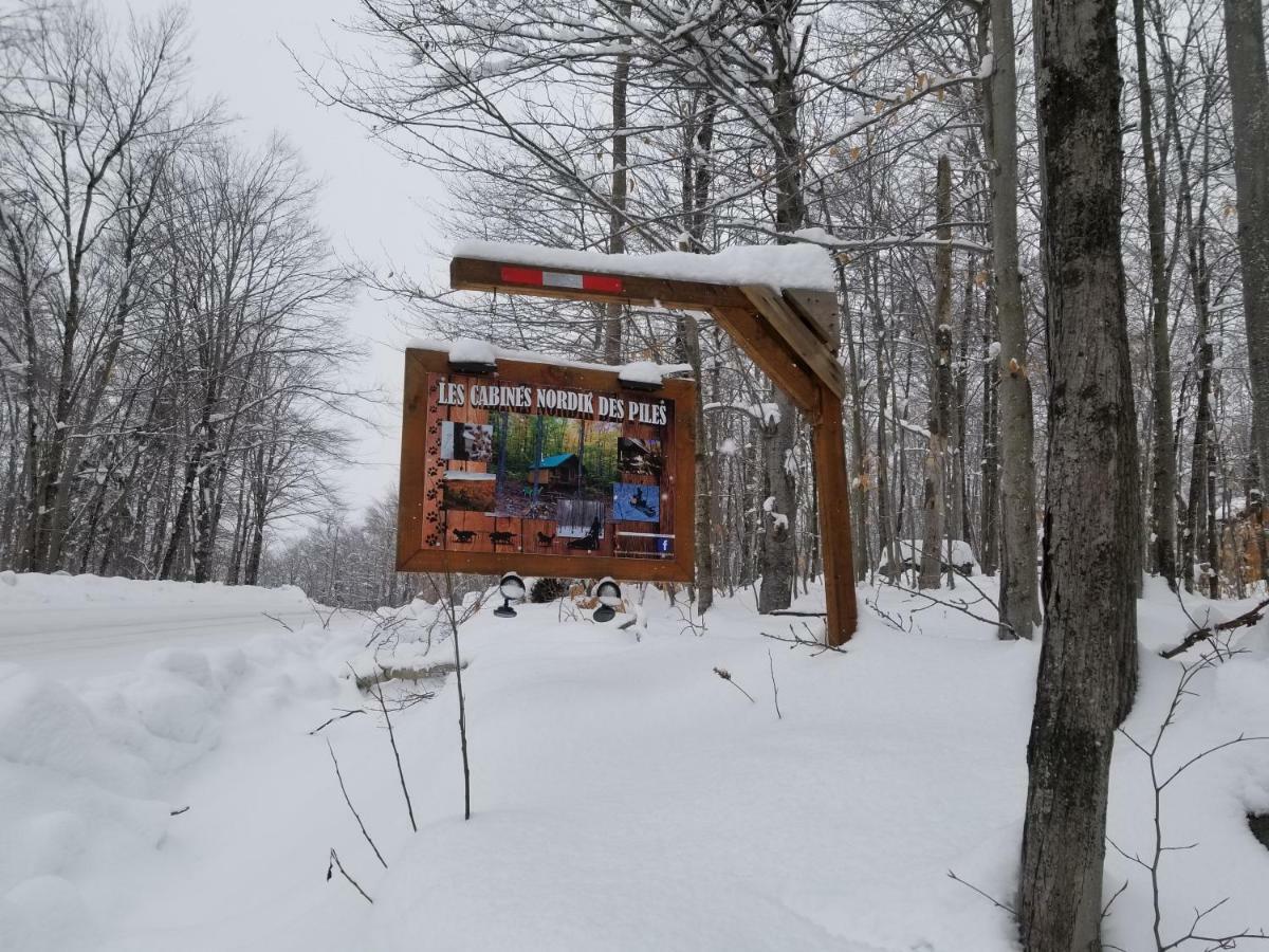Les Cabines Nordik Des Piles Villa Saint-Jean-des Piles Eksteriør billede